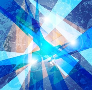 Blue Abstract Shapes Background Vector 01