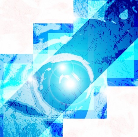 Blue Abstract Shapes Background Vector 04