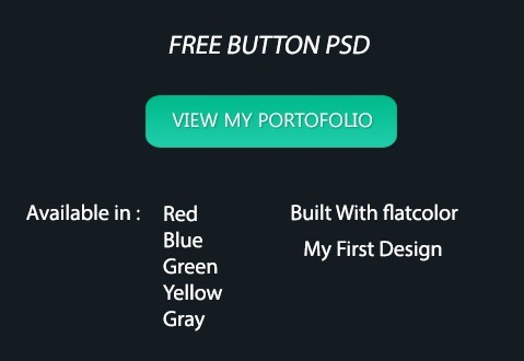 5 Colors Web Button Template PSD