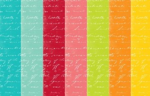 7 Grungy Bright Patterned Paper Textures