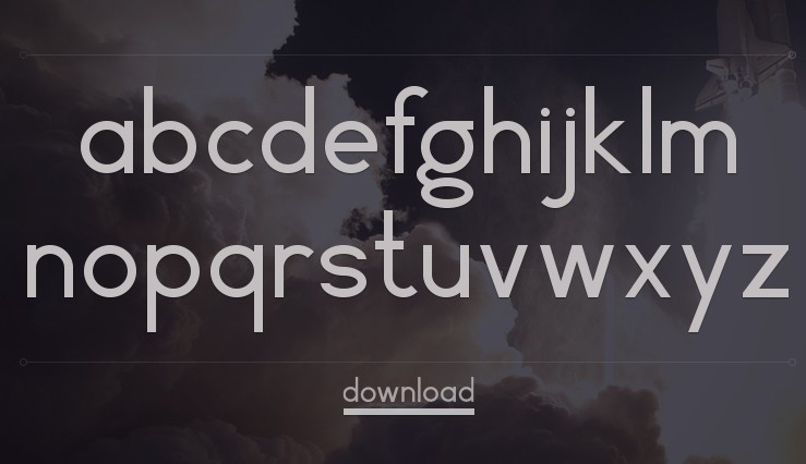 A Stylish Vector Free Font