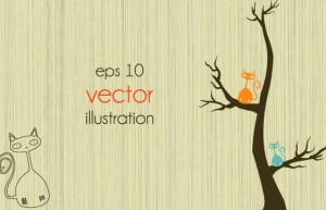 Clean Abstract Tree Vector Illustration 04