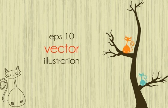 Clean Abstract Tree Vector Illustration 04
