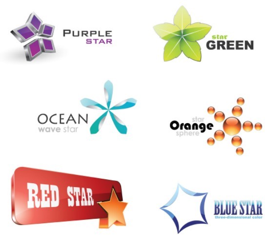 Creative Abstract Star Logos Vector
