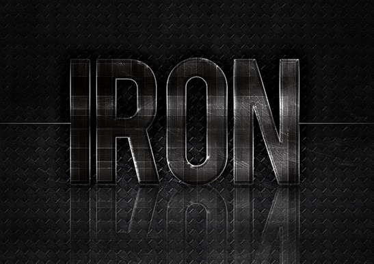 Dark Carbon PSD Text Effect