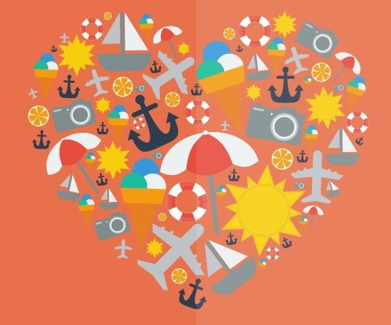 I Love Summer Vector Illustration