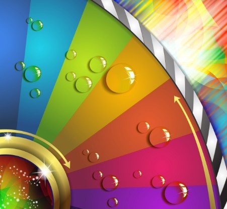 Colorful Abstract Color Wheel Background Vector 01