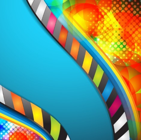 Colorful Abstract Color Wheel Background Vector 02