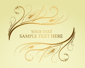 Elegant Golden Floral Ornaments Vector 01