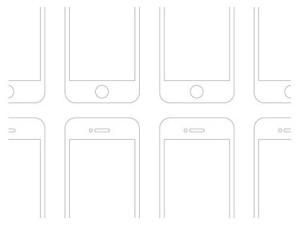 Retina Ready iPhone Wireframes PSD