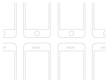 Retina Ready iPhone Wireframes PSD