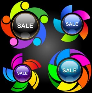 Set Of Colorful Abstract Sales Promotion Circle Icons Vector 05