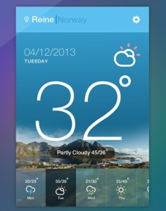 Weather App UI PSD