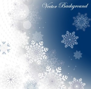 Winter Snowflake Background Vector 02