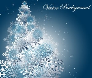 Winter Snowflake Background Vector 03