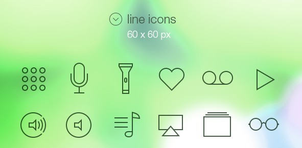 iOS 7 Styled Tab bar Icons