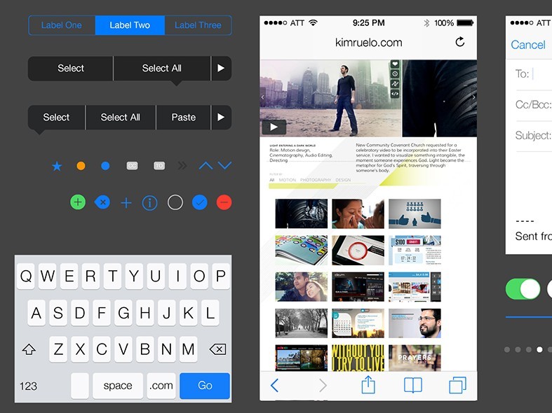 iOS 7 UI Vector
