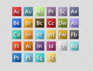 Adobe CC Application Icons Pack PSD