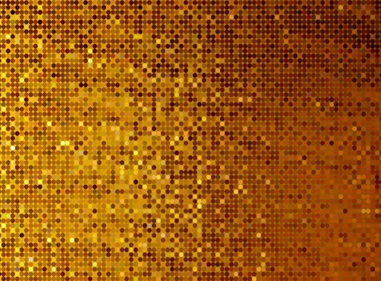 Bright Golden Abstract Mosaics Background 01