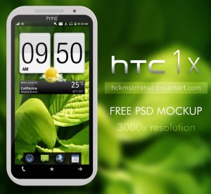 High Resolution HTC One PSD Mockup