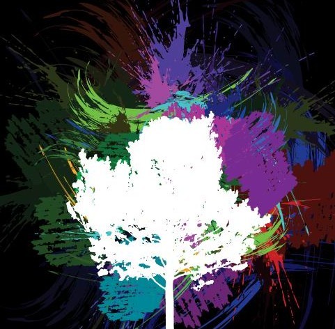 Abstract Paint Splash Vector Illustration 05