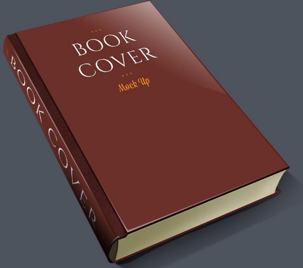 Brown-red Book Mockup PSD