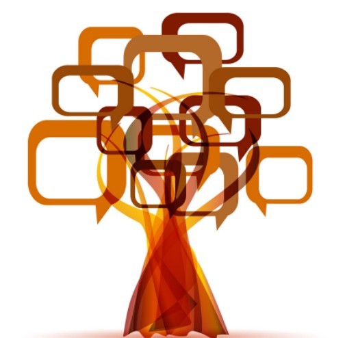 Creative Abstract Tree Speech Bubbles Vector 05