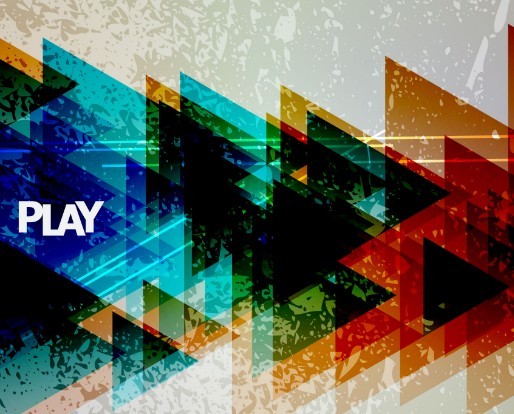 Colored Abstract Geometry Background Vector 05