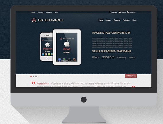Responsive & Touch-Friendly Business Website Template PSD