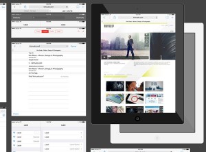 iPad With iOS 7 GUI Vector