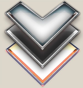 3D Metal Arrows PSD