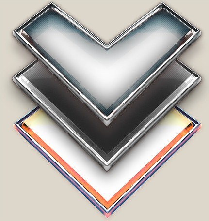 3D Metal Arrows PSD