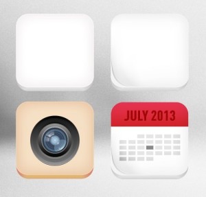 3D Rounded App Icons PSD