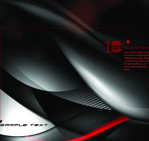 Bright Dark Abstract Shapes Background Vector 03