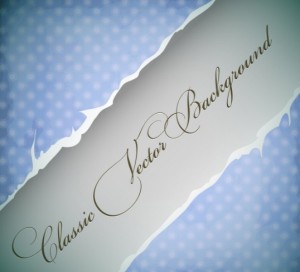Classic Paper Torn Floral Background Vector 05