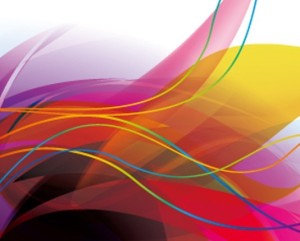Colorful Abstract Curves and Lines Background Vector