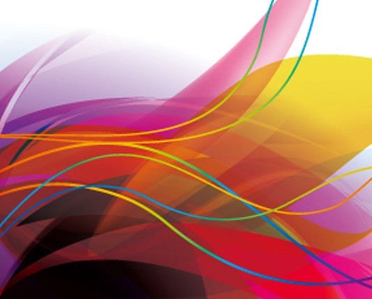 Colorful Abstract Curves and Lines Background Vector