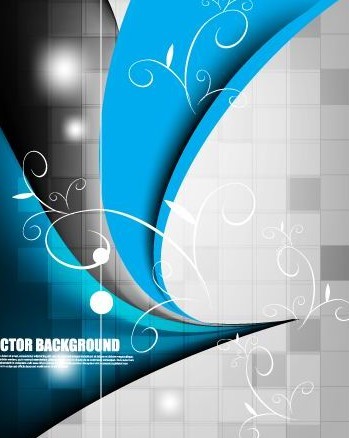 Creative Color Blocks with Abstract Background Vector 02
