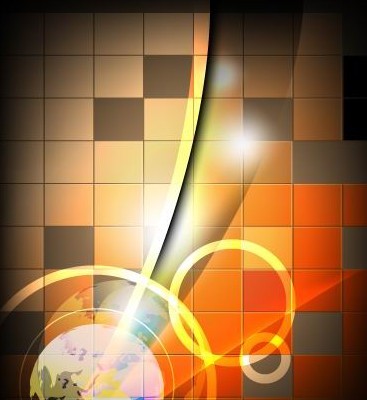 Creative Color Blocks with Abstract Background Vector 03