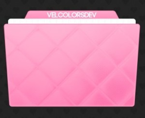 Pink Fold Icon PSD