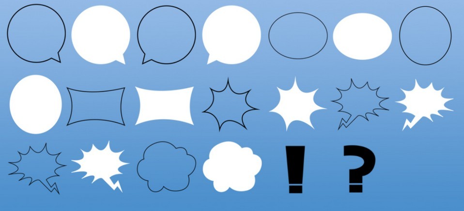 Simple Speech Bubbles Photoshop Brushes