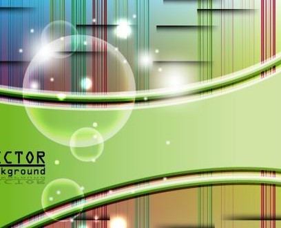Vector Gentle Waves and Bubbles Illustration 04