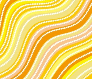 Yellow Abstract Neon Curves Background Vector