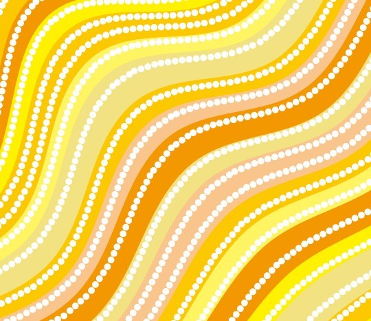 Yellow Abstract Neon Curves Background Vector