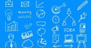 Business Doodle Icons Pack PSD
