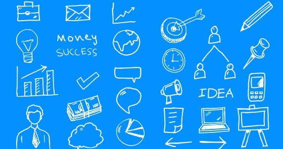 Business Doodle Icons Pack PSD