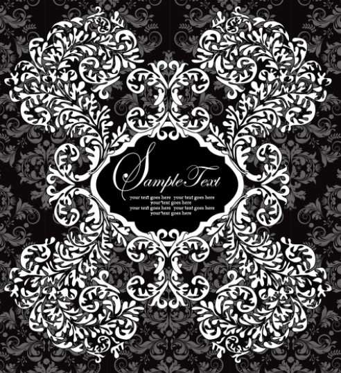 Classic Black and White Floral Patterns