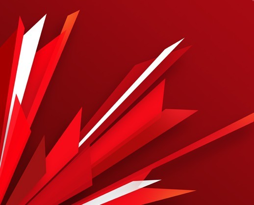 Red Abstract Burst Background