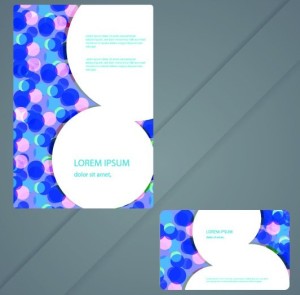 Vector Modern Card Template For Business Card and Brochure 01
