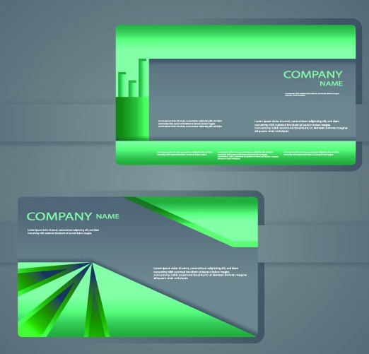 Vector Modern Card Template For Business Card and Brochure 03
